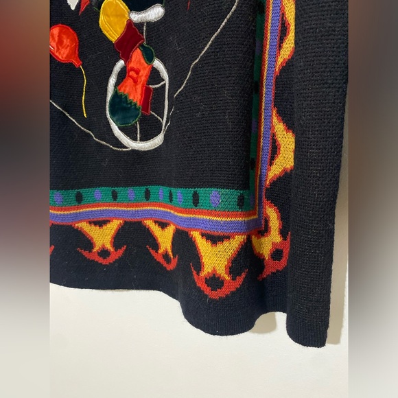 Vintage Colorful Circus Theme Sweater - Picture 5 of 7